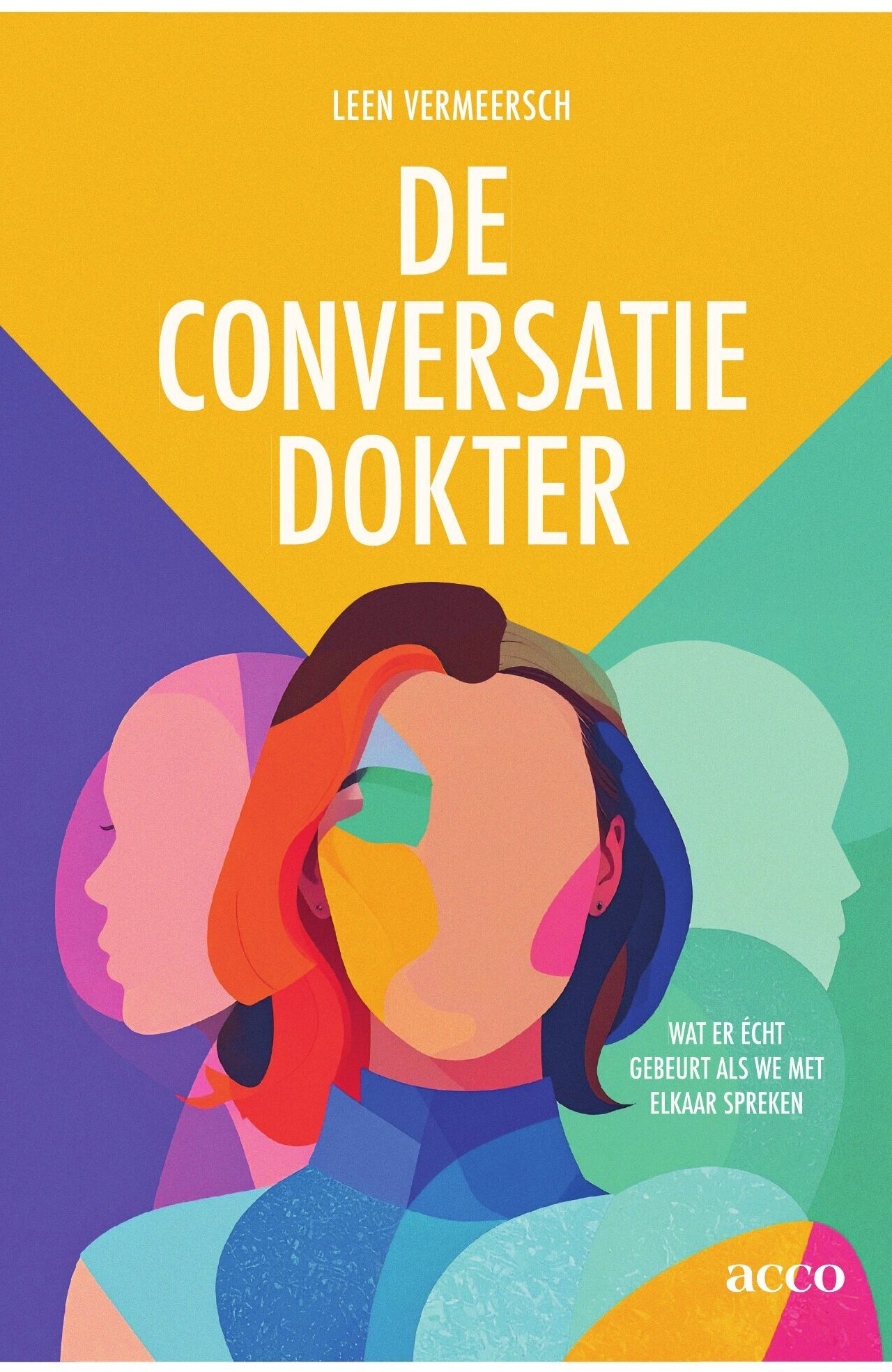 De Conversatiedokter — boekcover door Leen Vermeersch